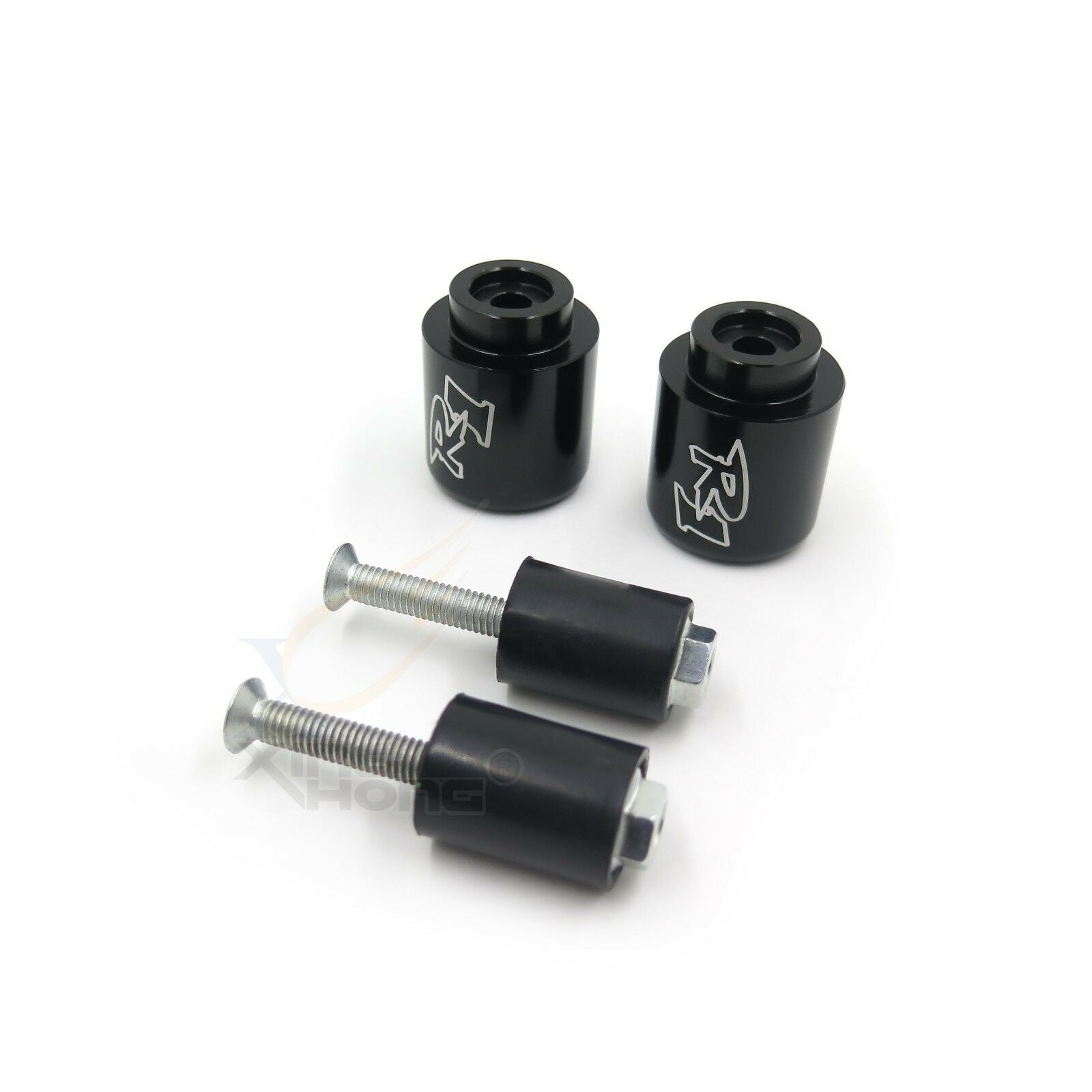 Black Bar Ends Rubber For Yamaha YZF R1 98-12 YZF R6 06-12