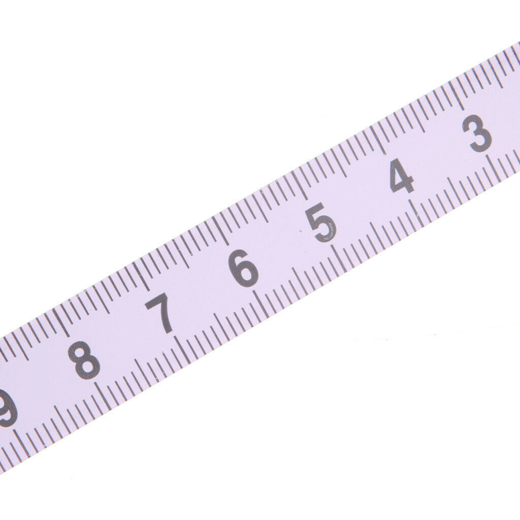2M Self Adhesive Tape Measure, Metric Miter Saw Steel Ruler -R to L