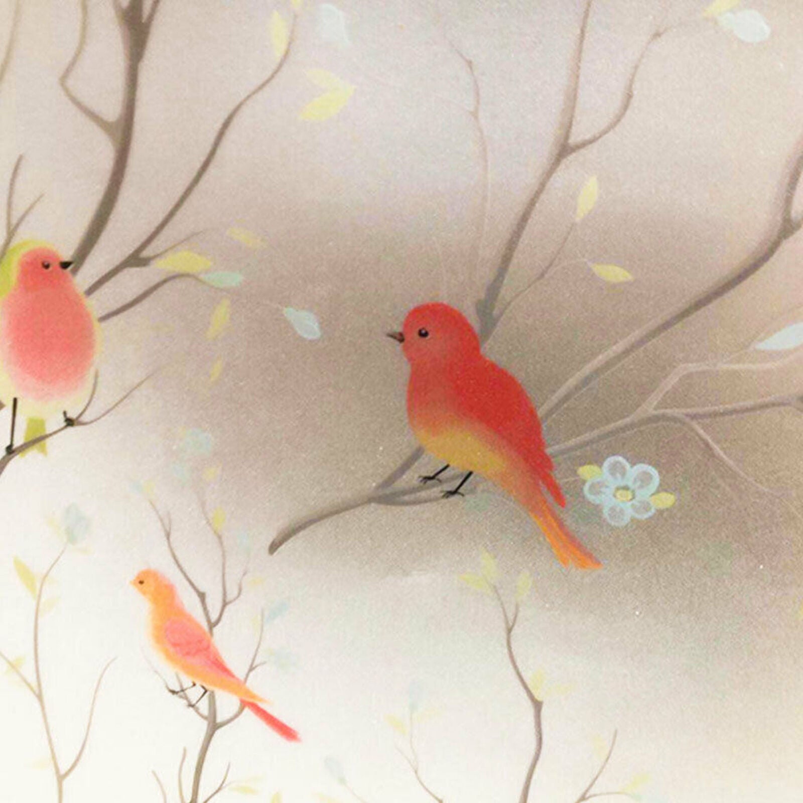 Non-Adhesive Frosted Bird Decorative Glass Film Static Cling Window Stickers