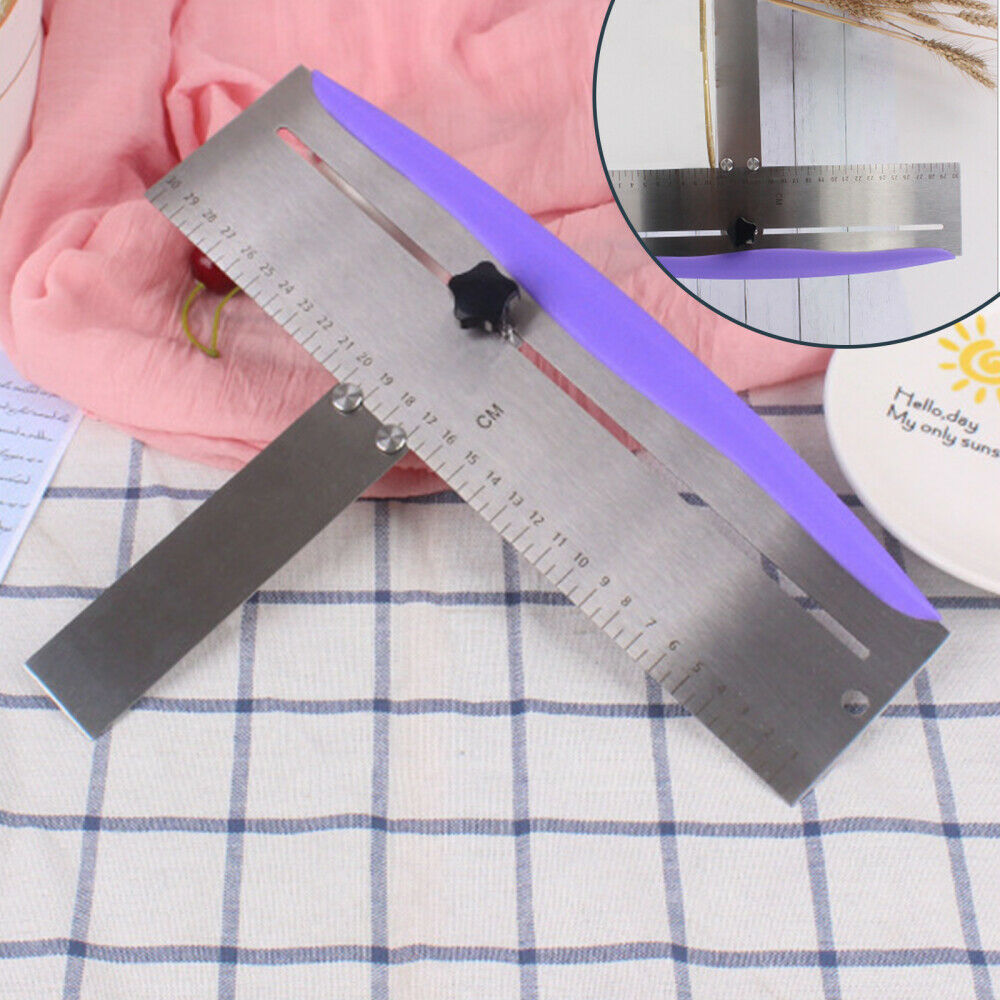 Adjustable Height Smoothing Scraper Fondant Cakes Mold Device Mould Tool