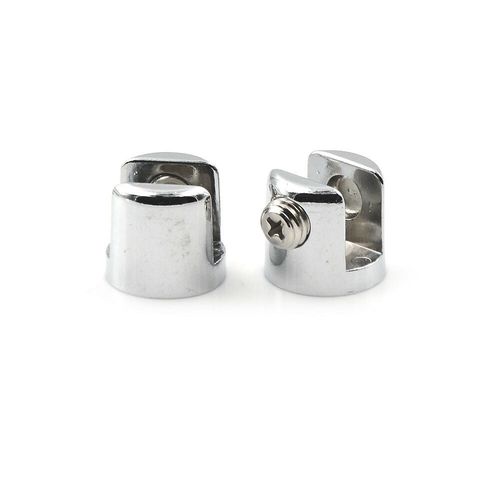 4Pcs 6-8mm Glass Brackets Zinc Chrome Alloy Shelf Holder Support Clamp n LY J Lt