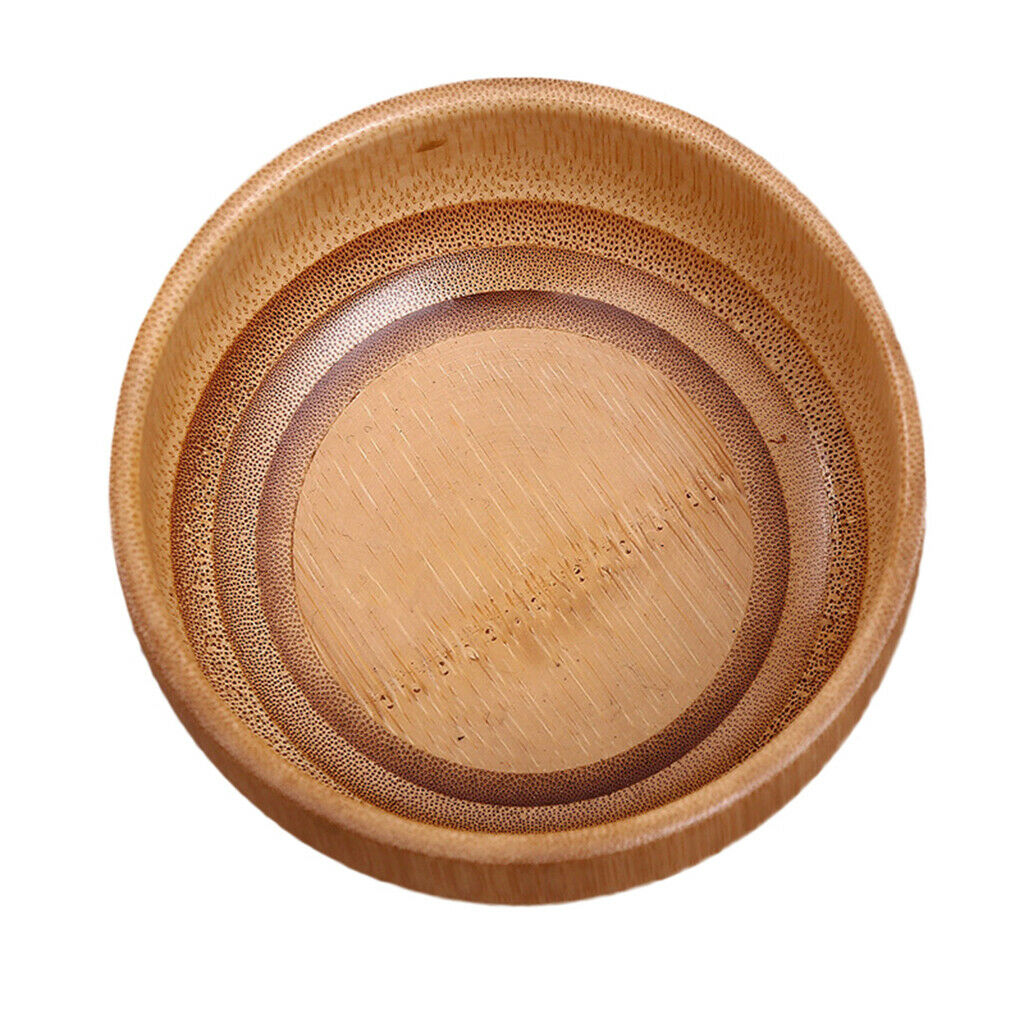 2x Handmade Bamboo Children's Soup Salad Serving Bowl Pasta