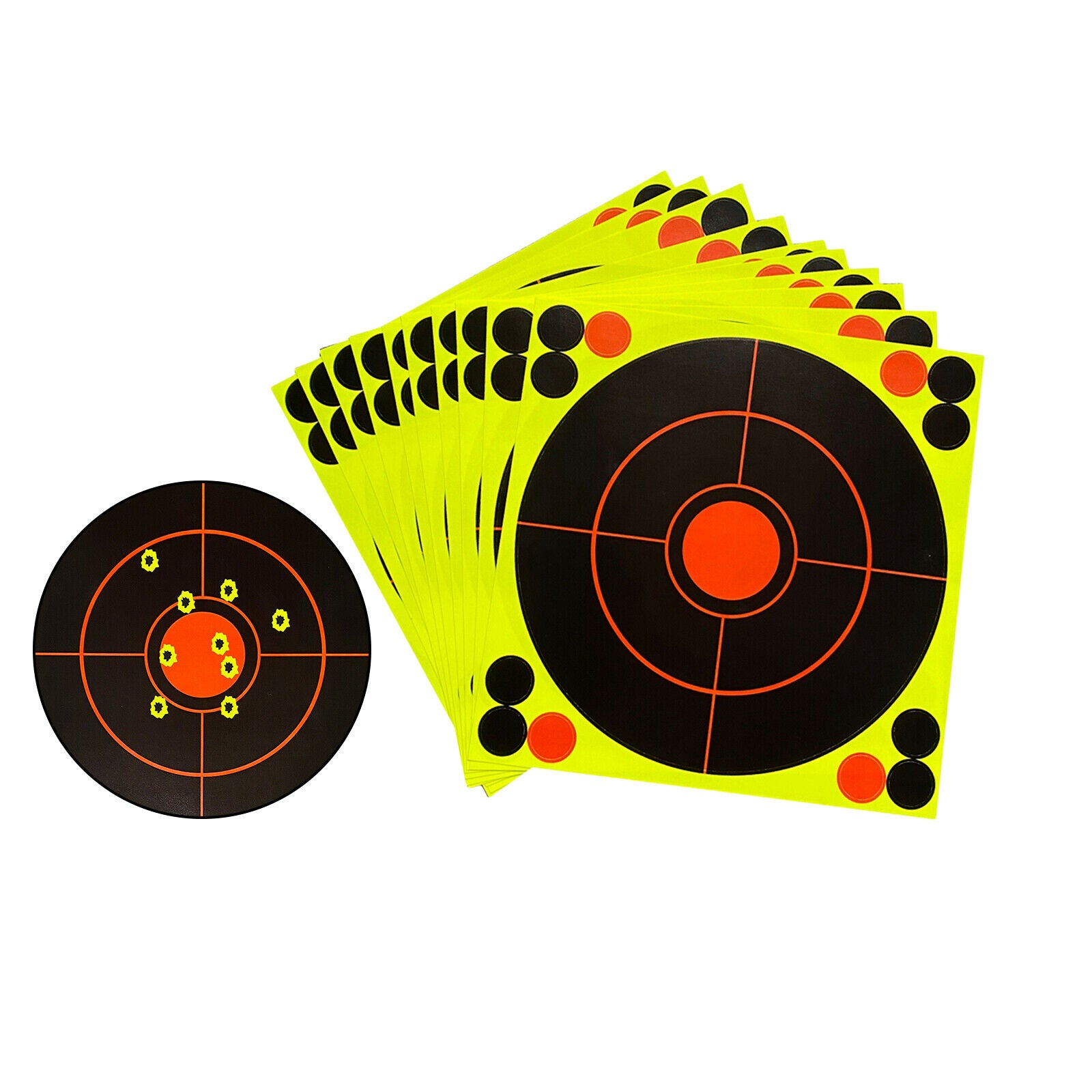 10x Durable Shooting Paper Target Splatter Targets Aim Object Hunt Supplies