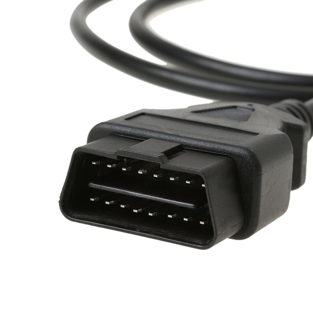 Diagnostic Tools OBD2 16  to DB9 Adapter Cable High Quality Black