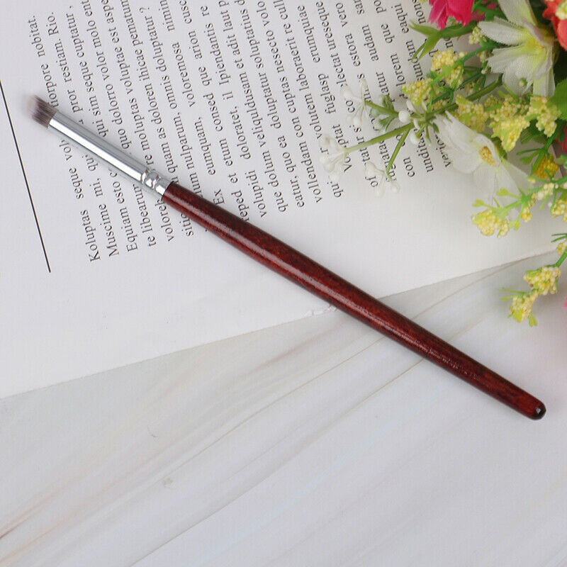 Nail Art UV Gel Brush Wood Handle Angle Manicure Gradient Dizzy Dye Pen.E g Ad