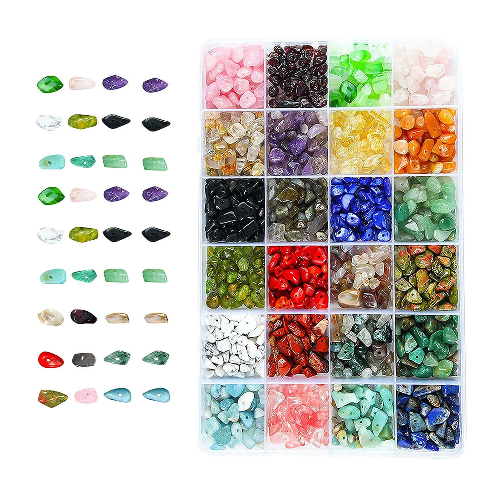 Colorful Crushed Stone Bead for DIY Bracelets Jewelry Making Gift Supplies