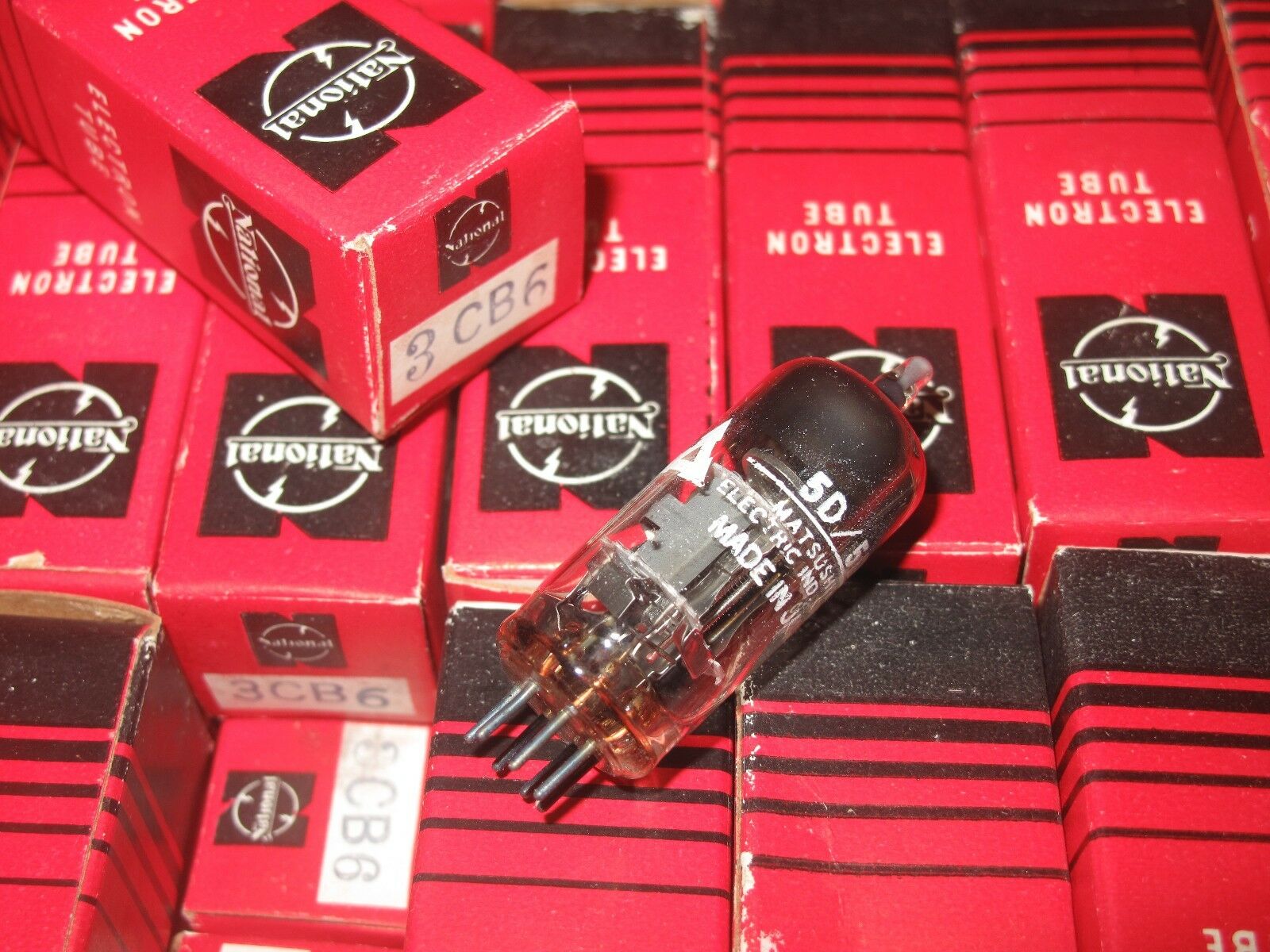 2PCS - MSTSUSHITA/National 3CB6 Vacuum Tube NOS NIB - Japan