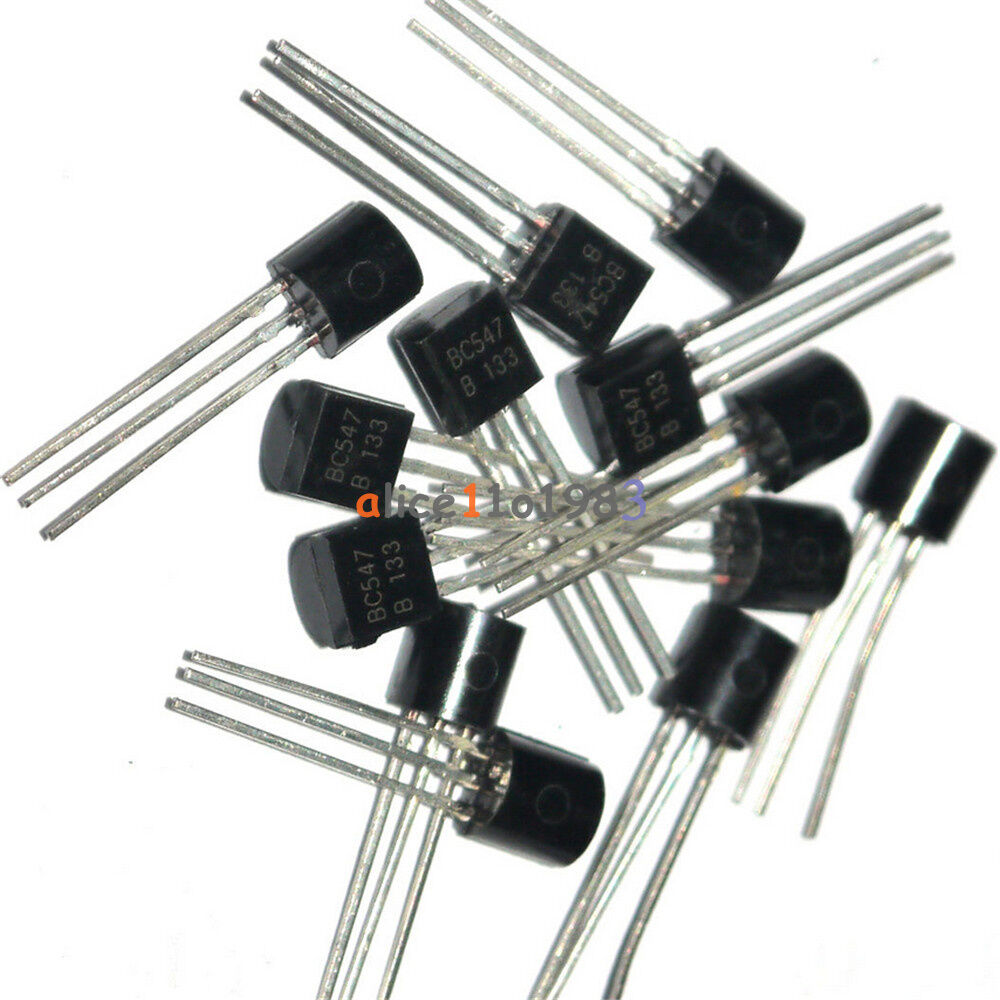 100PCS BC547 TO-92 NPN 45V 0.1A Transistor New