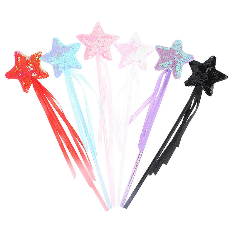 2Pcs Cute Five Pointed Star Fairy Magic Wand Magic Stick Party Toys for K.l8