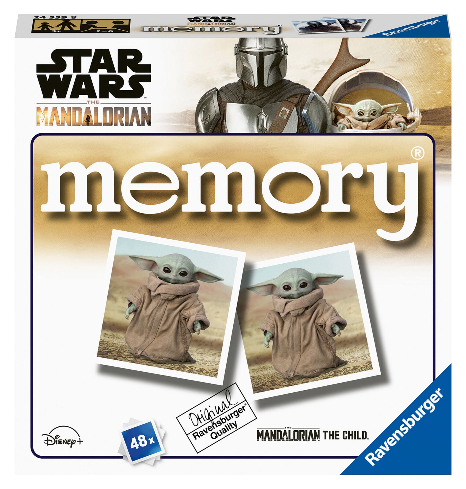 24559 Ravensburger Star Wars The Mandalorian Mini Memory Snap Pairs Card Game 3+