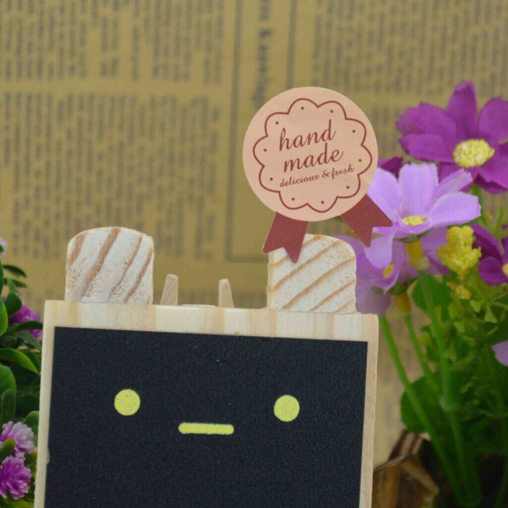 20pcs Sheets "handmade" Favor Gift Bag Stickers Labels Party Decor DIY