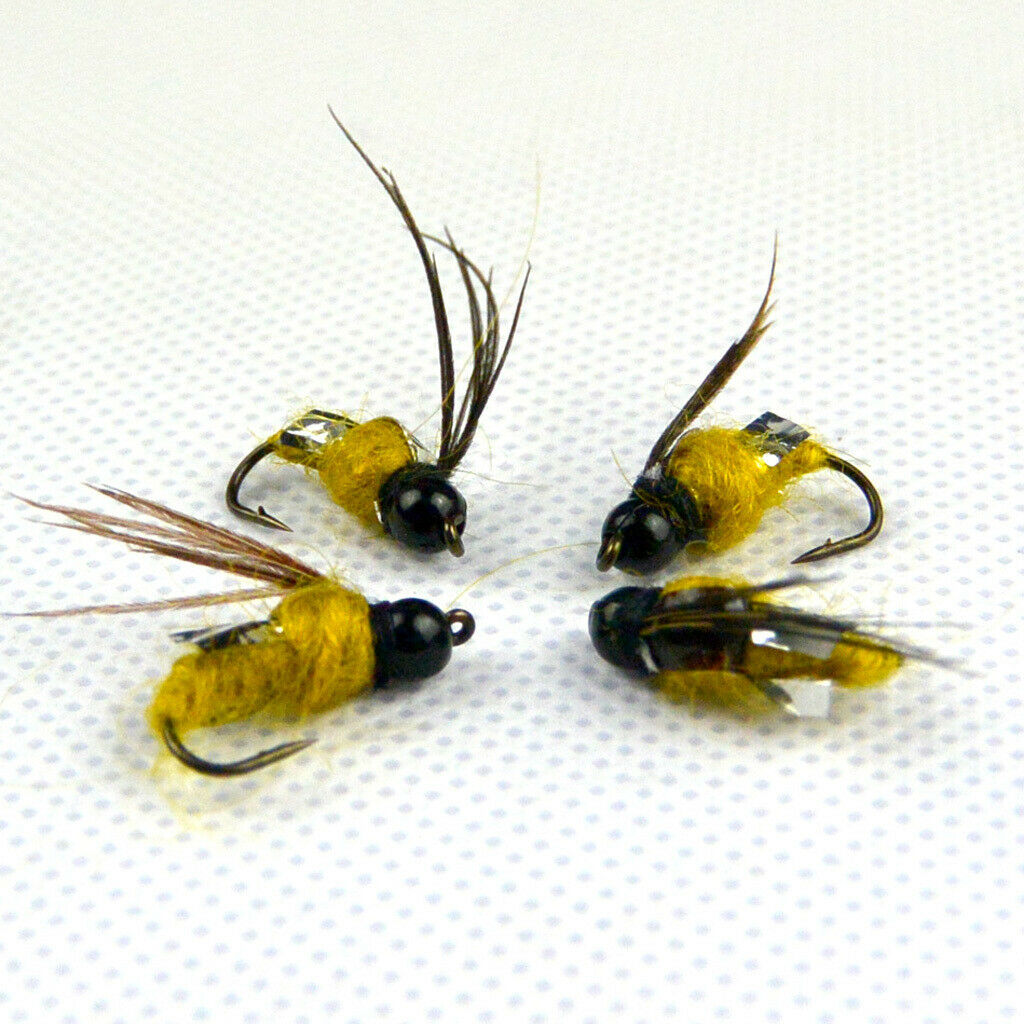 40Pcs Fly Tying Fishing Lures Feather Flies with Box  Dry Flies B Style