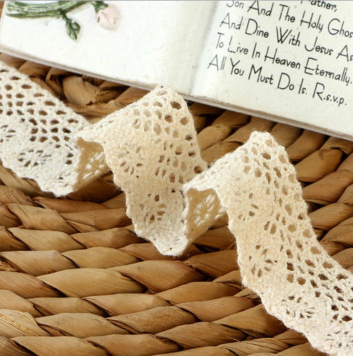 6 Yards Cotton Crochet Lace Trim Wedding dress clothing decoration accesories