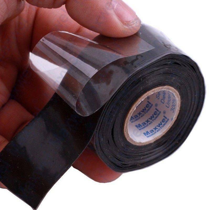 Self Fusing Wire Waterproof Silicone Rubber Bonding Rescue Repair Tape 2.5*150cm