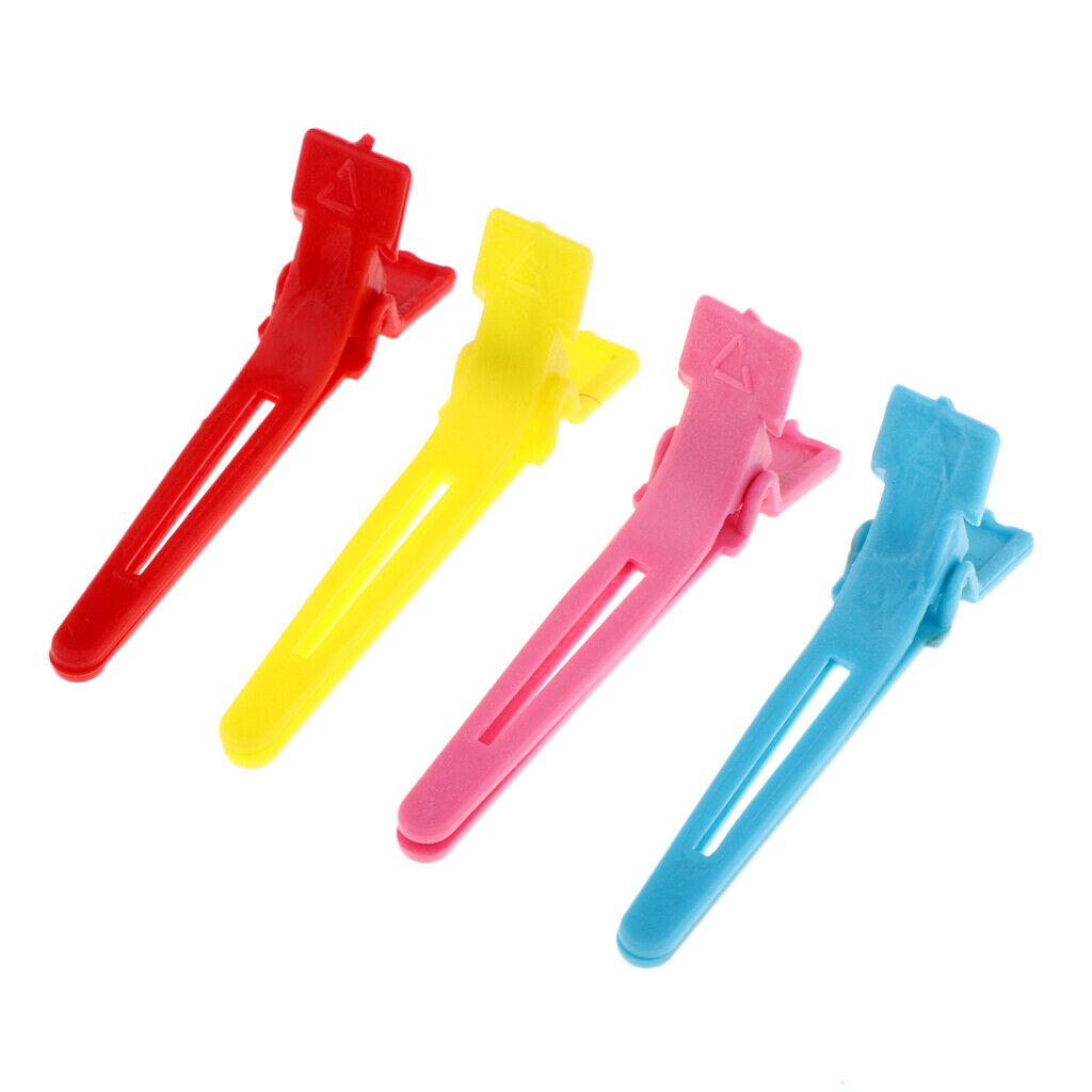 50Pcs Duckbill Hair Clips, Professional Barber Plastic Hairpins Clamps Salon