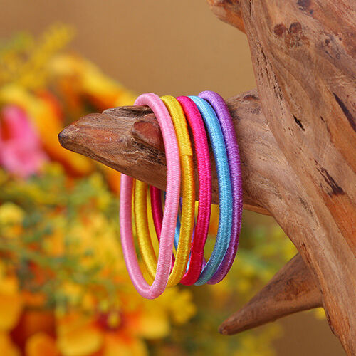 100X/lot Kids Girl Elastic Rope Hair Ties Variety Ponytail Holder Hairband