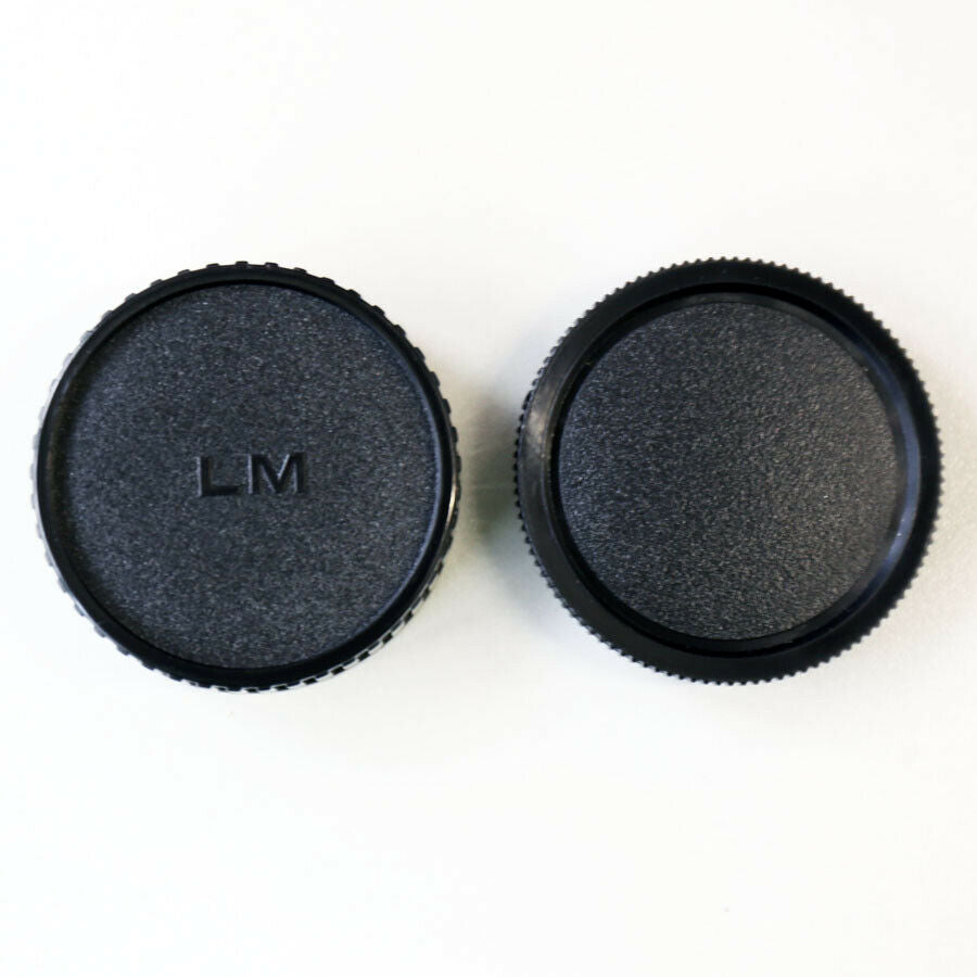 Plastic Body + Rear Lens Cap Cover for Leica M Camera M6 M7 M8 M9 M-P M-E black