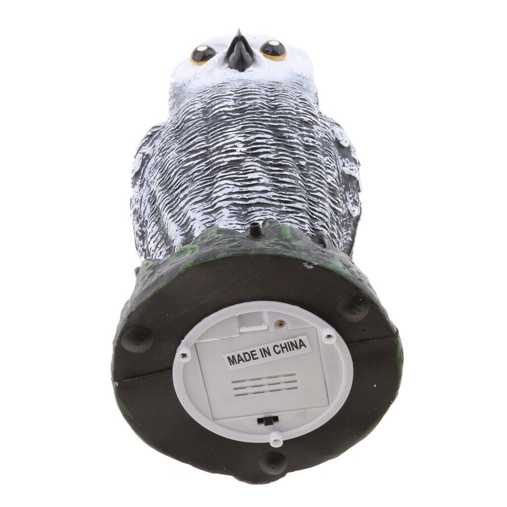 Owl Decoy Glowing Eyes Scarecrow farm / Garden Defense Owl Yard Protector Bird