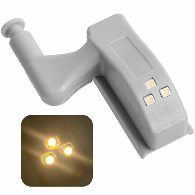 10PCS Cabinet Hinge LED Sensor Light For Wardrobe Cupboard Kitchen Door Closet