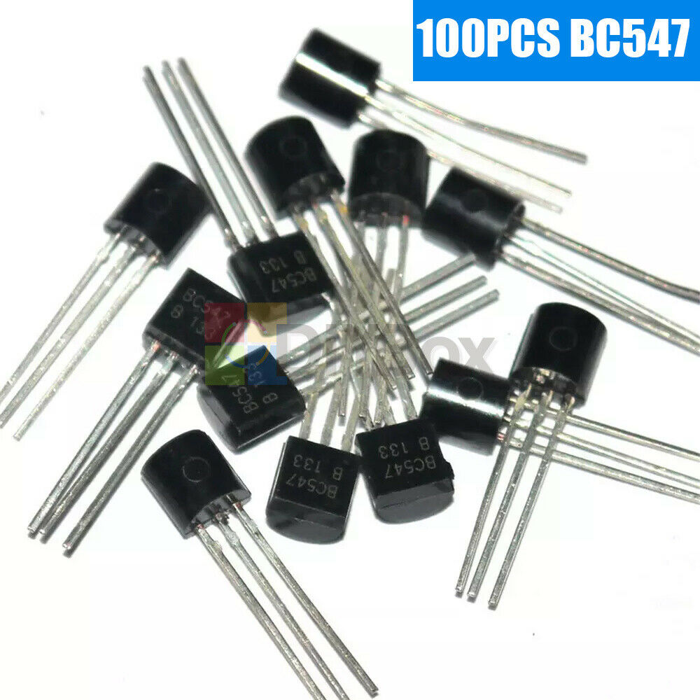 100Pcs BC547B BC547 TO-92 NPN 45V 0.1A Transistor