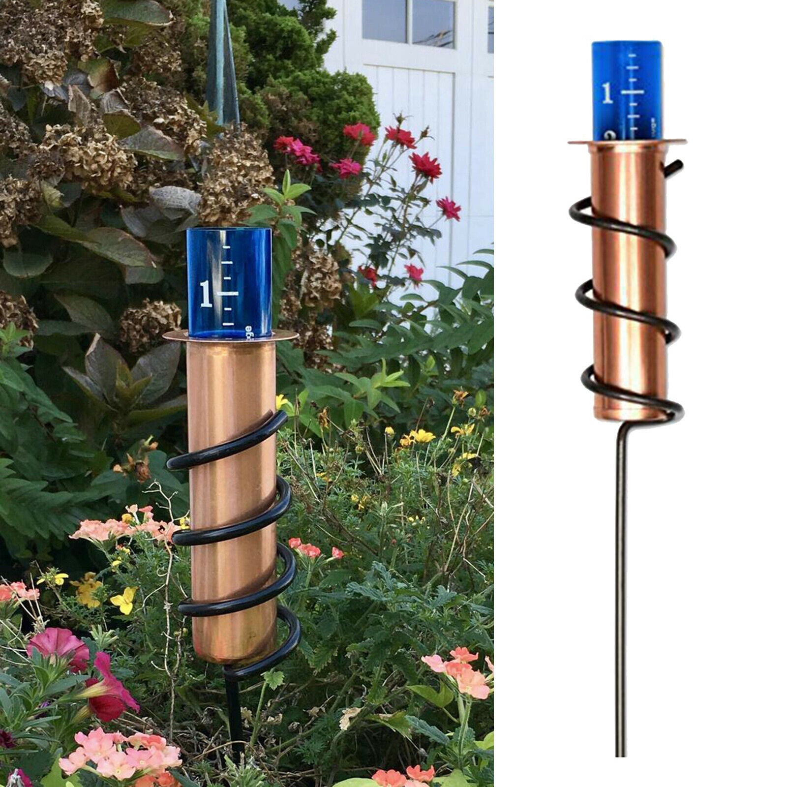Durable 14cm Rain Gauge Water Gauge Big Numbers for Outdoor Garden Ornaments