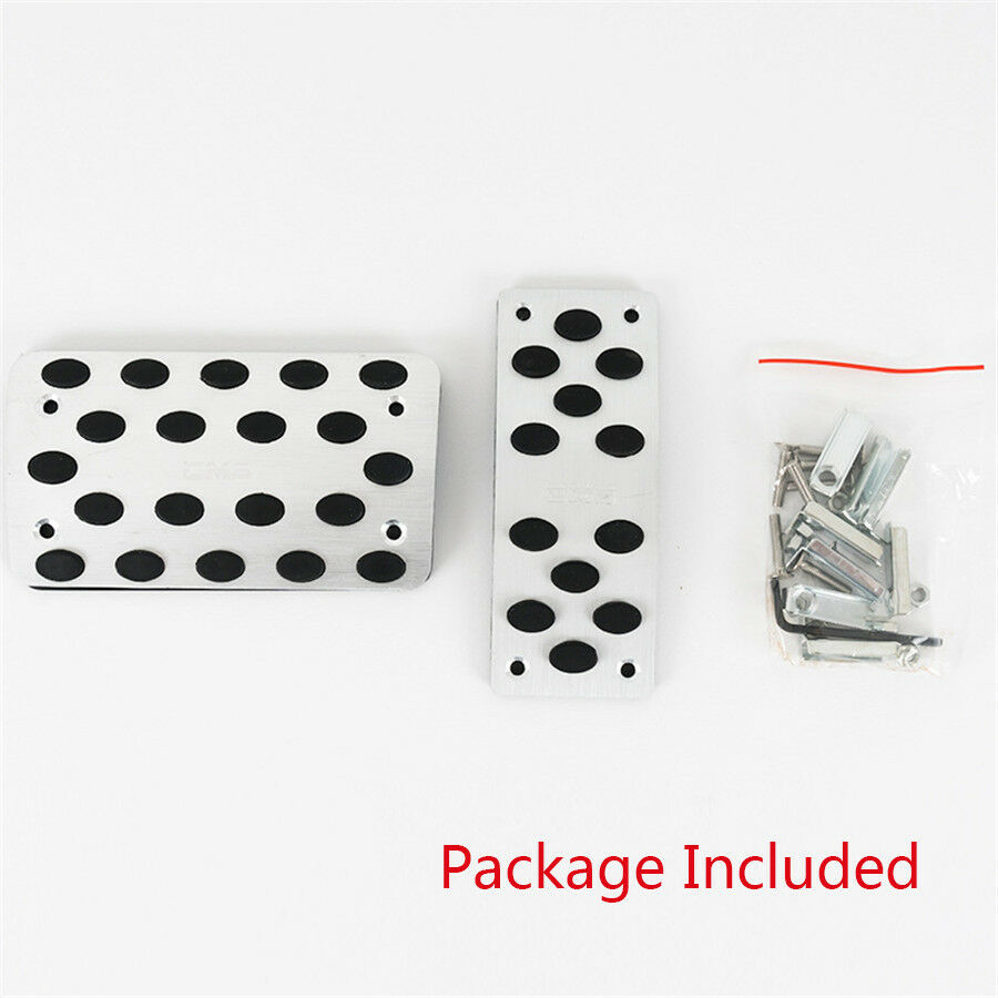 Universal AT Automatic Transmission Pedals Pads Car Gas Brake Metal Pedal Covers