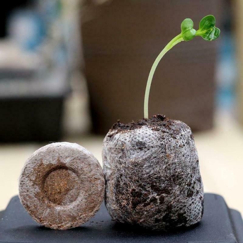 10x Plants Starting Nursery Soil Block Garden Cultivate Planting Peat Cultivate