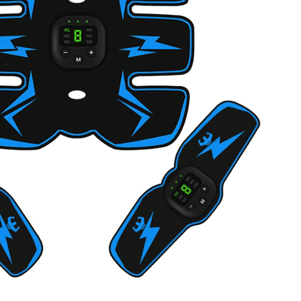 2x Electric Abs Muscle Training Toner Stimulator Body Workout Wireless Equipment