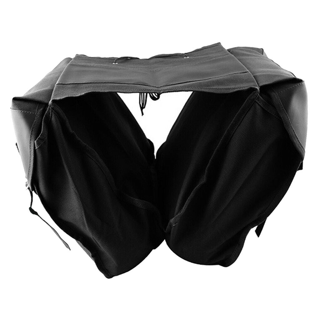 2x Large Capacity Motorcycle Saddlebags Double Strapped Cover Saddle Box