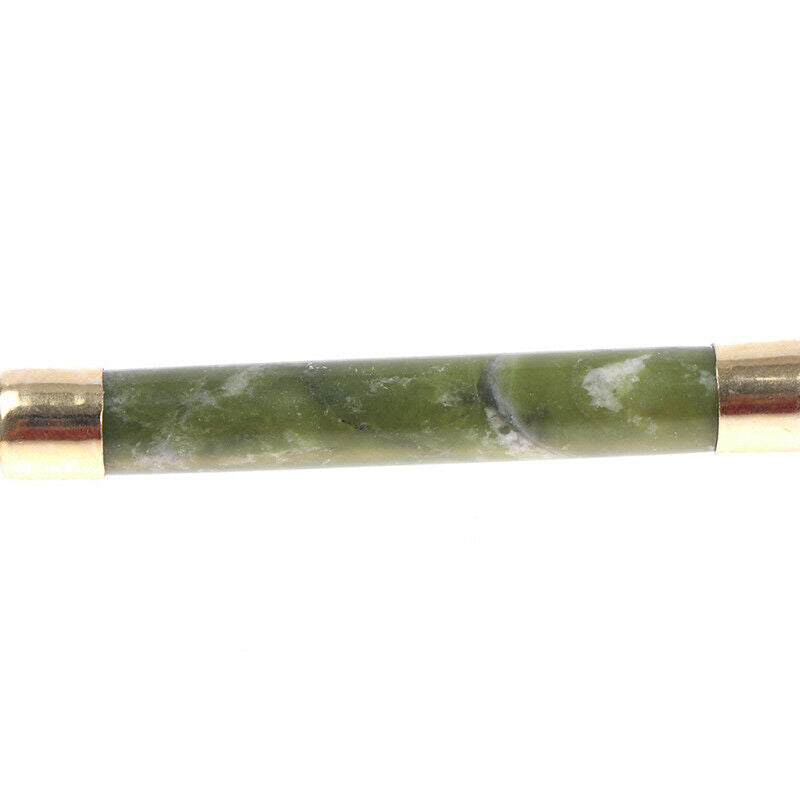 Ladies Natural Rose Quartz Facial Neck Body Jade Stone Roller Face Ma^DD