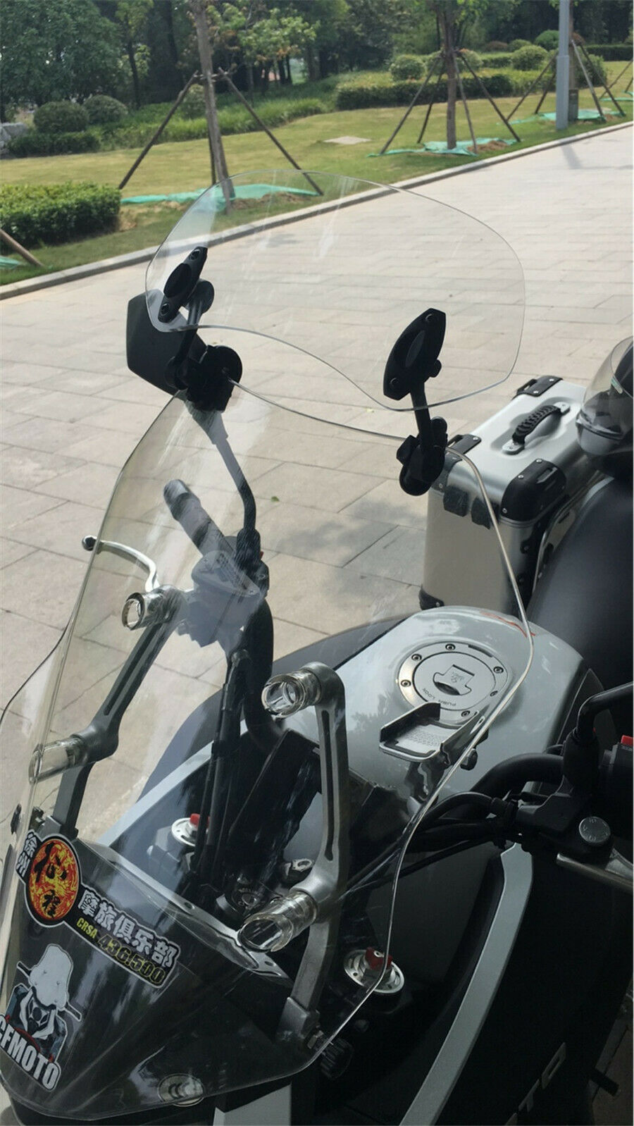 Universal Motorcycl Risen Adjustable Windscreen Windshield Spoiler Air Deflector