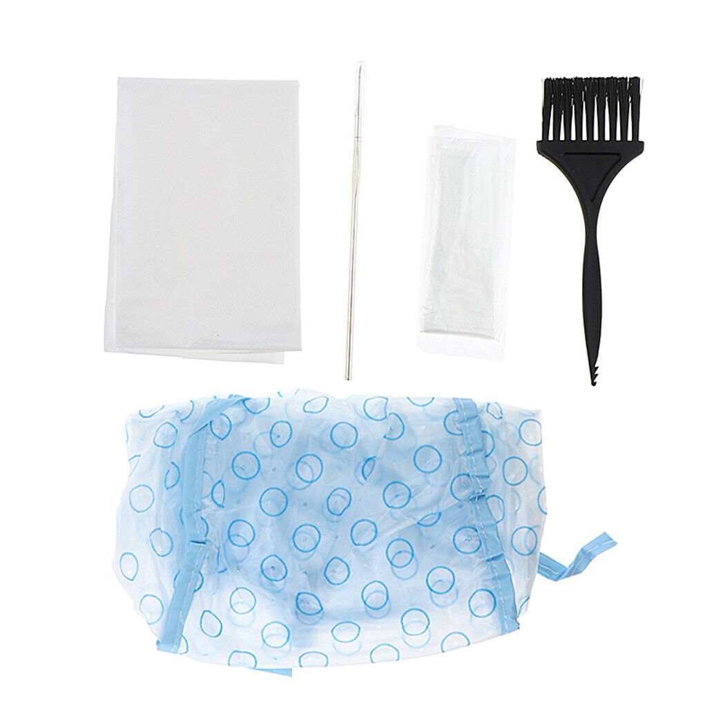 10x Hair Dye Tint Tipping   With Metal Hook Dyeing Brush Cape Apron Kits