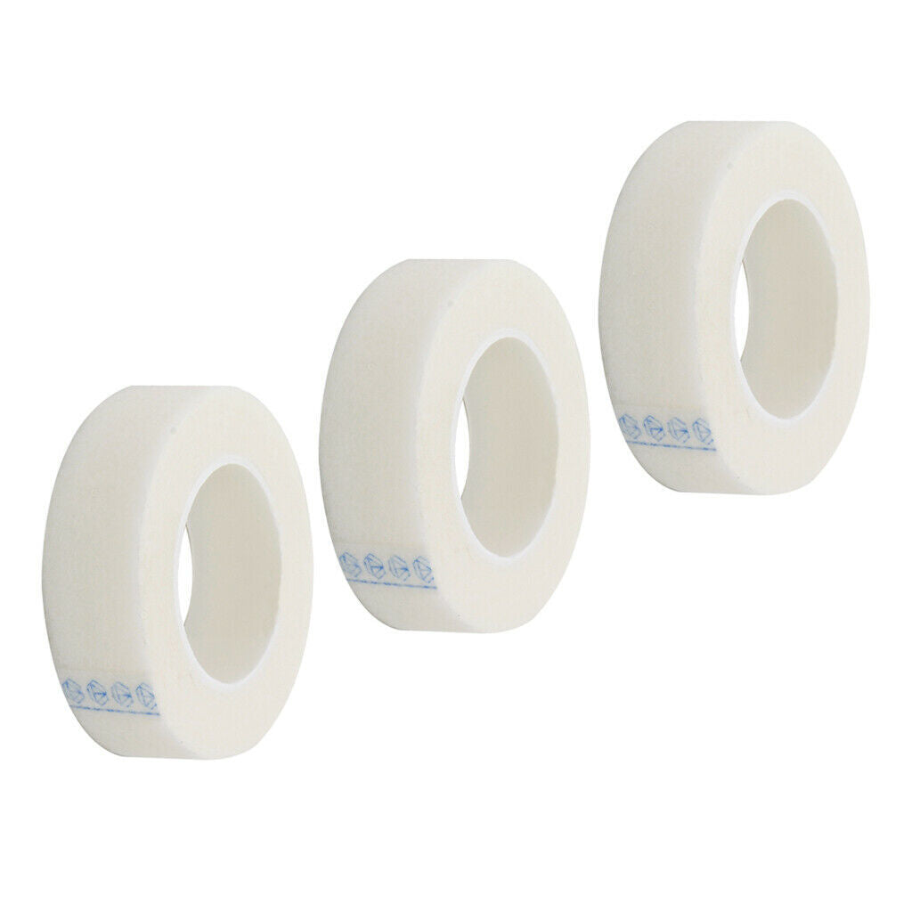 Eyelash Tapes 3Rolls Eyelash Extensions Delivers Microporous Paper Tape for