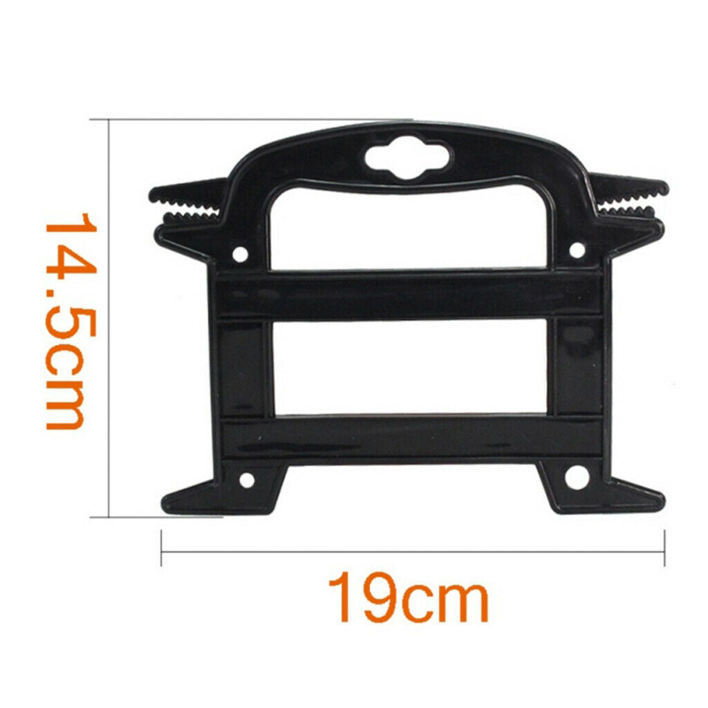 4x Sturdy Rope Winder Paracord Cord Holder Outdoor Black Hunting Backyard