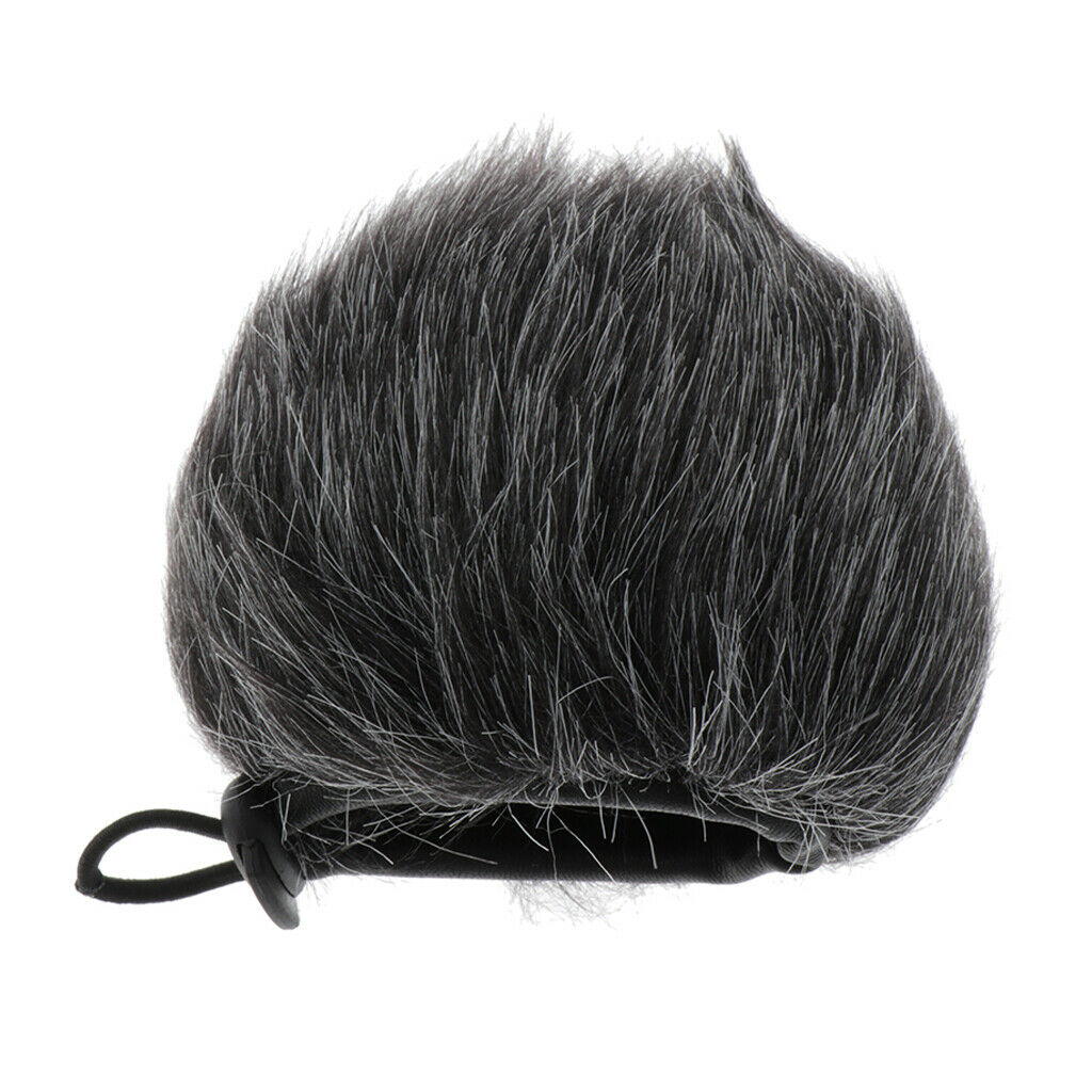 Handheld Microphone Furry Cover Windscreen Artificial Fur Muff Wind Cover