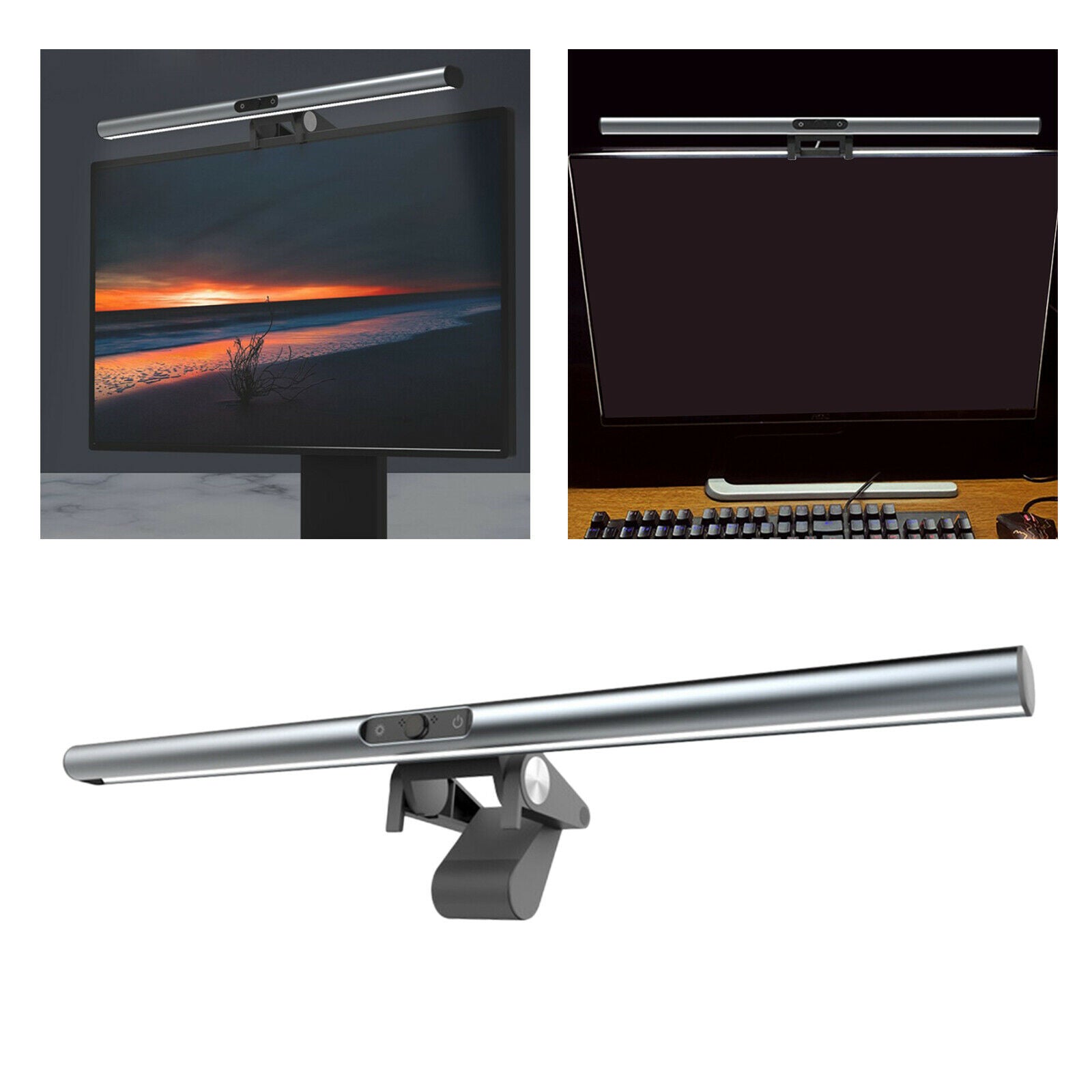 Computer Monitor Lamp 3 Modes Home 1080P Screen Light LED Reading Task Lamps