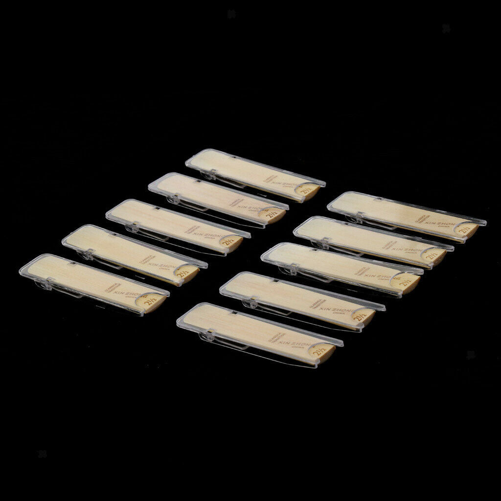 10 Piece Alto Saxophone Reeds Made of Wood