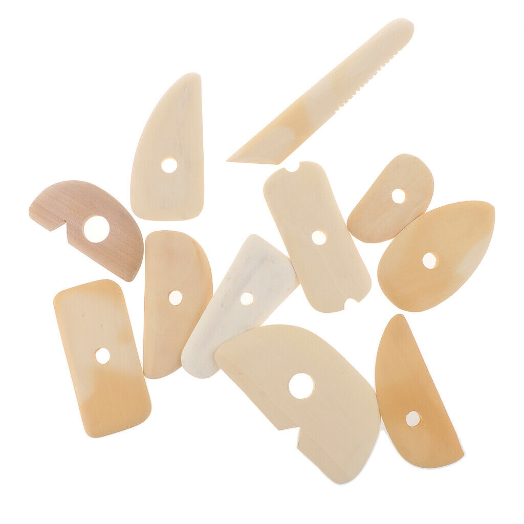 11 Pcs Wood Ceramic Clay Sculpting Tools Set Ceramic Fashion Modeling