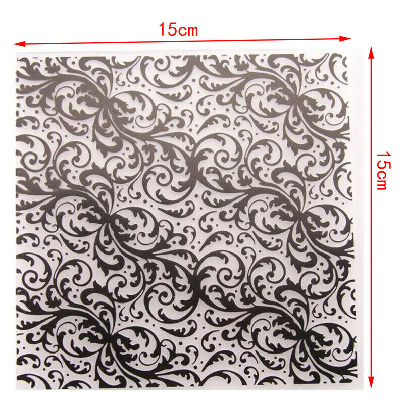 Plastic Embossing Folder For Scrapbooking DIY Photo Album Card 15x15.l8