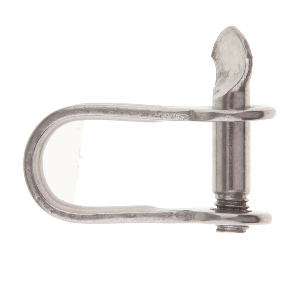 304 Stainless Steel Slotted Pin Dee Shackle for Marine/Sailing/Boat/Ship 4mm