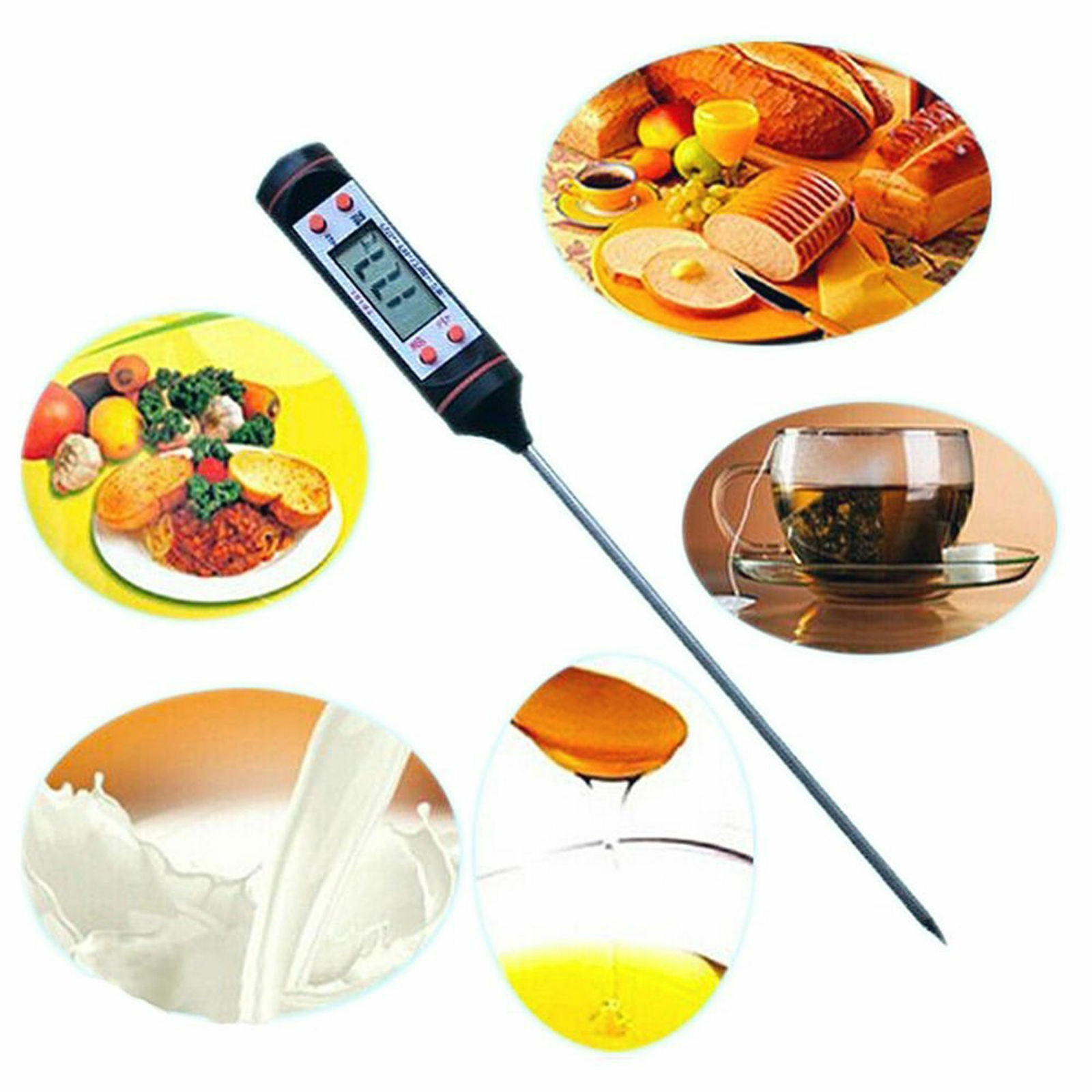 Mini Digital Cooking Food Thermometer Sensor Probe Kitchen Tools for Meat BBQ