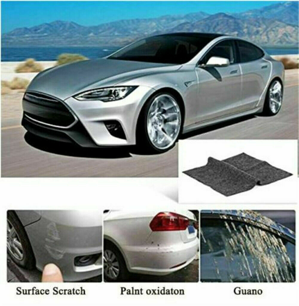 4PCS Nano Sparkle Magic Car-Scratch Remover Cloth Scratch Eraser Surface Repair！