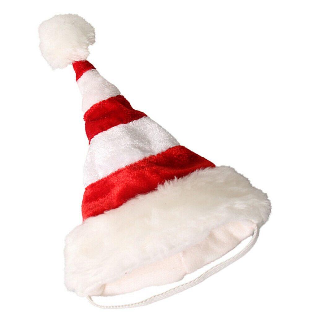 Pet Santa Hat   Christmas Party Accessory Dog Cat Costume for Small Pets