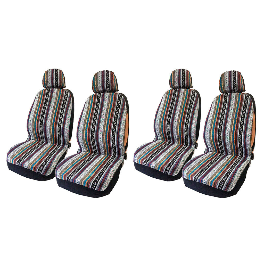 Car Auto Front Seat Covers Detachable Headrest Full Set for SUV Protectors