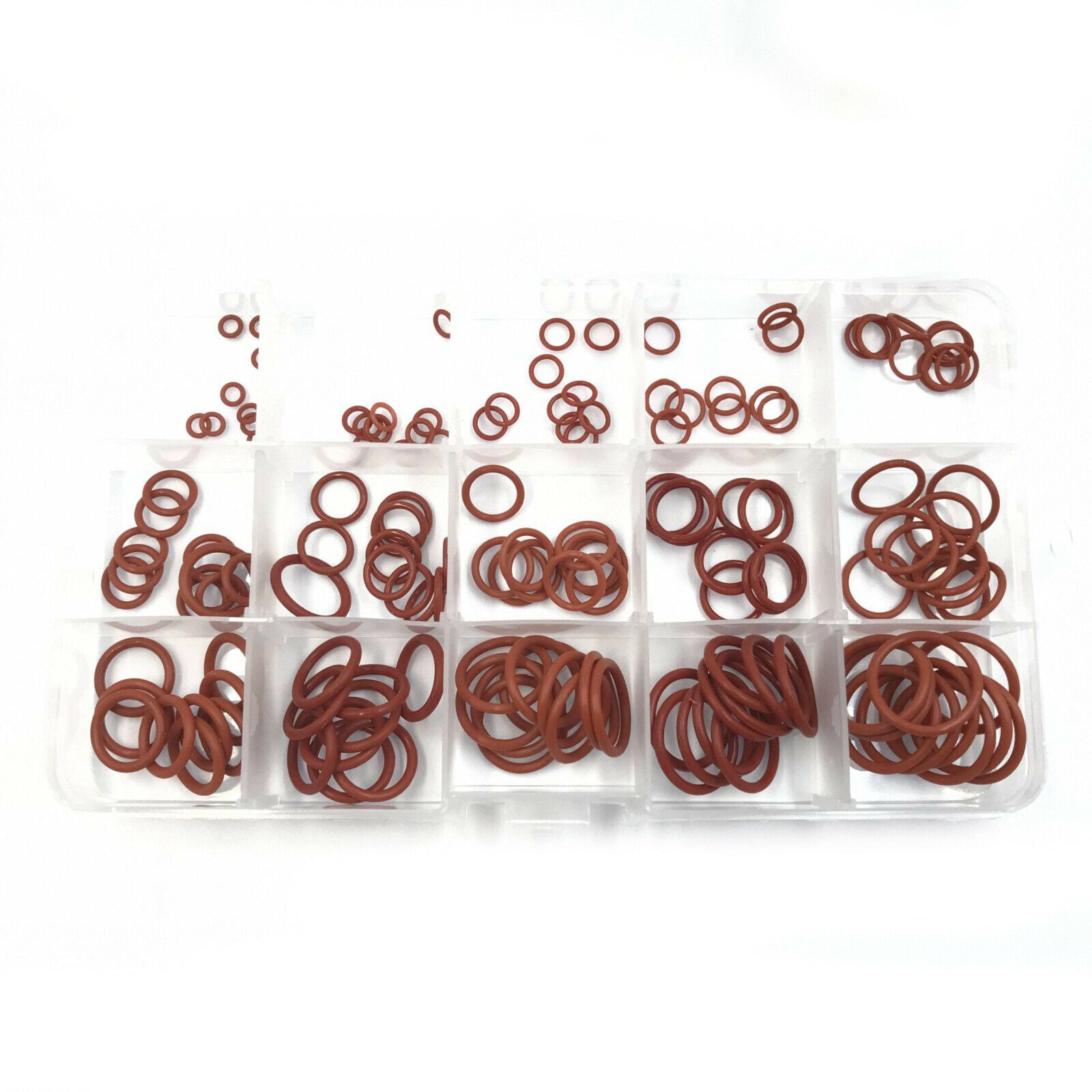 180Pcs Silicone O-Ring gaskets 1.8mm 2.65mm 3.55mm Section ID from 4mm to 20mm