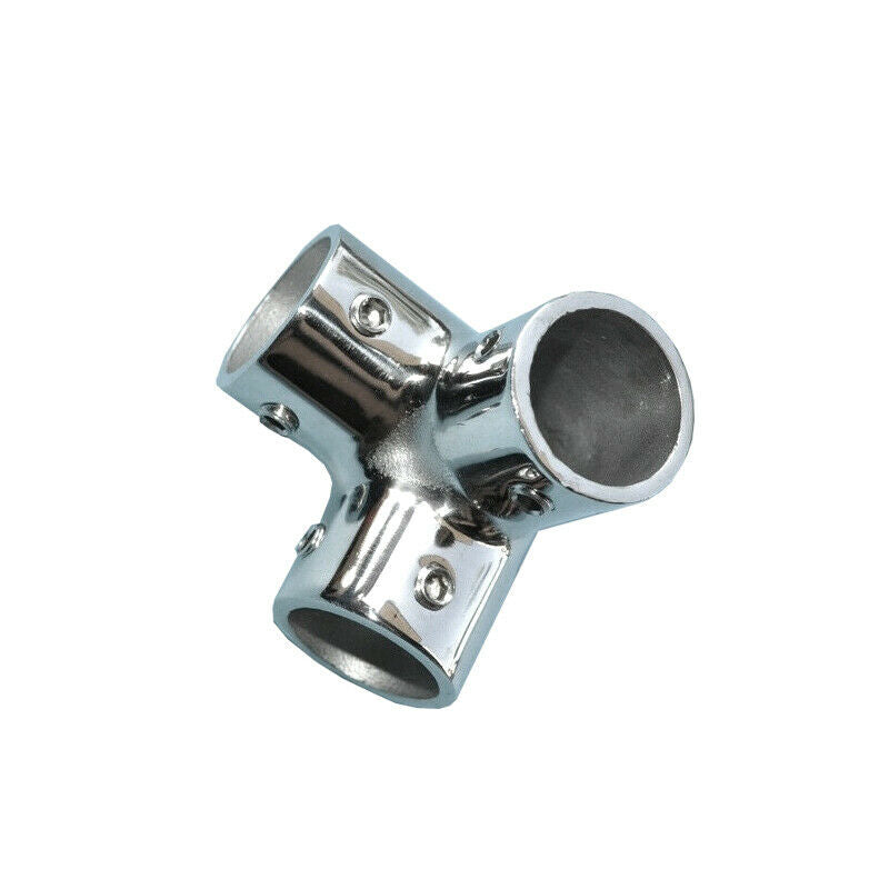 Boat Handrail Rail Tee Fitting 1 inch 90 Degree 3 Way Corner Elbow