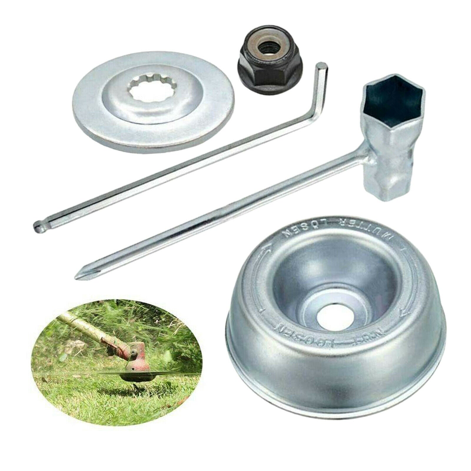 Blade Adapter Attachment Kit Thrust Washer Rider Plate for Stihl String