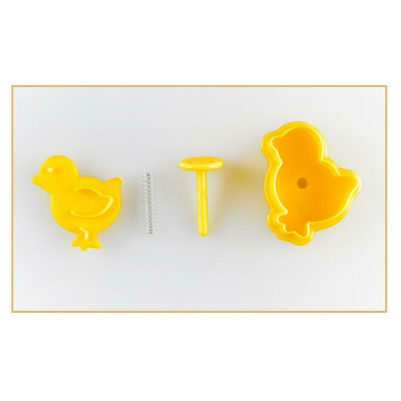 4pcs/set Butterfly,Rabbit,Chick,Easter Egg Shape Animal Plastic Fondant Cookie