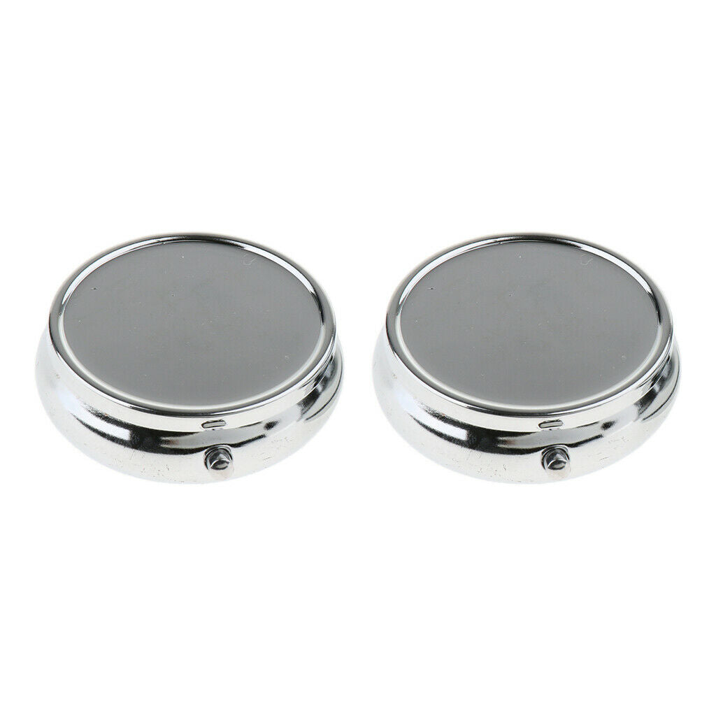 Metal Pill Box Holder Medicine Case Storage Vitamin Organizer Purse 1 Slots