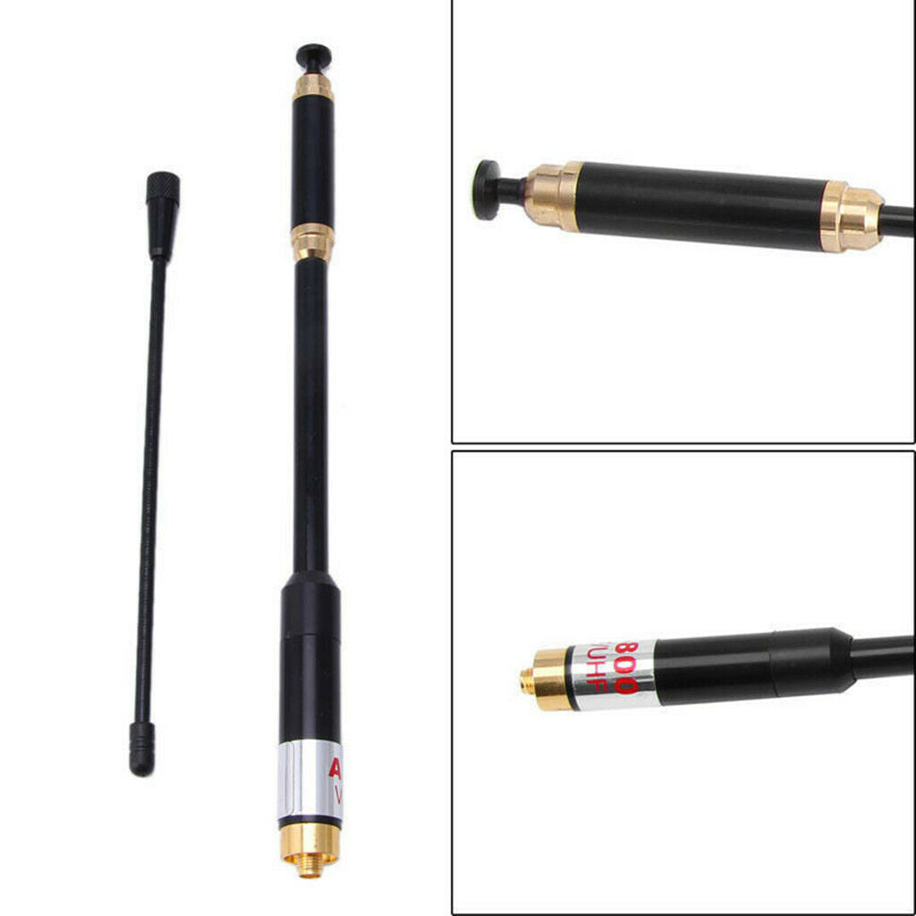 AL-800 144/430MHz SMA-F Dual-band Telescopic Antenna for Baofeng